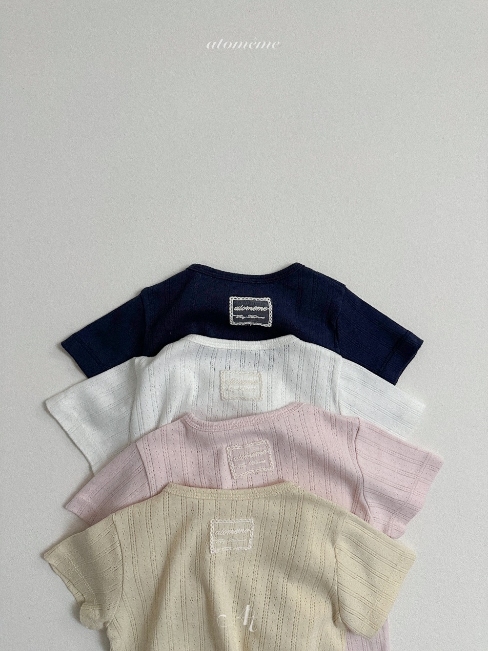 Atomeme13｜(70-110) 蕾絲標透氣上衣