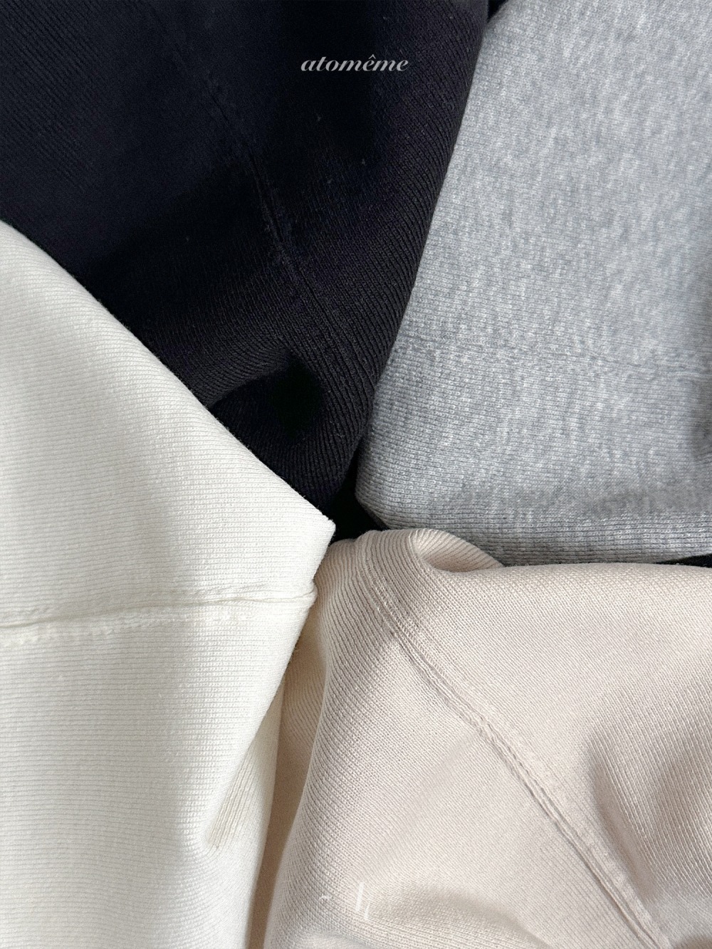 Atomeme04｜(70-110) 素面壓線上衣