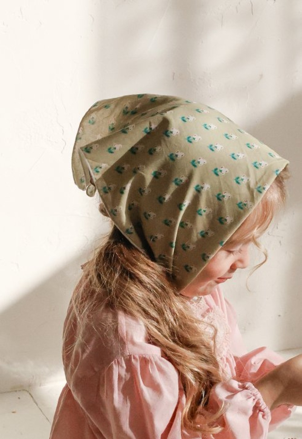 FLO01｜(free) 9色法式鄉村頭巾圍巾