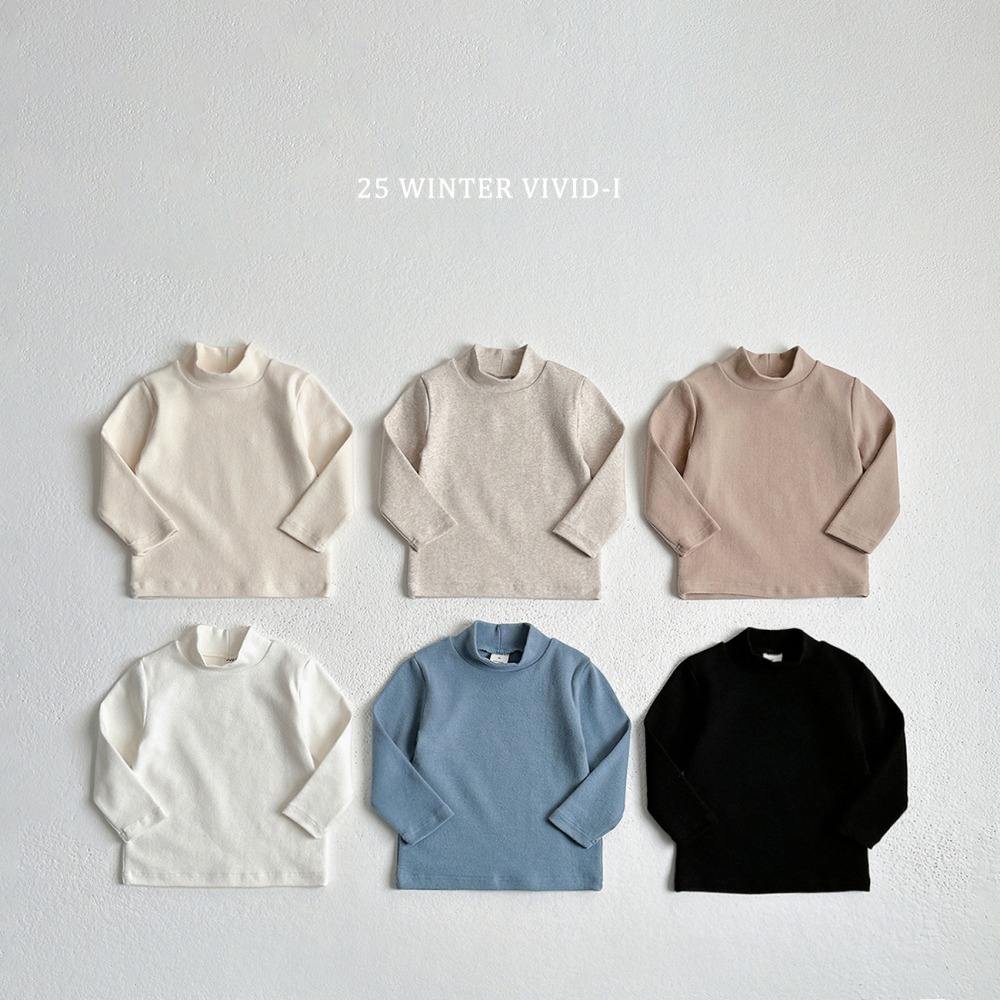 vivid78｜(78cm-125cm) 素面中領上衣