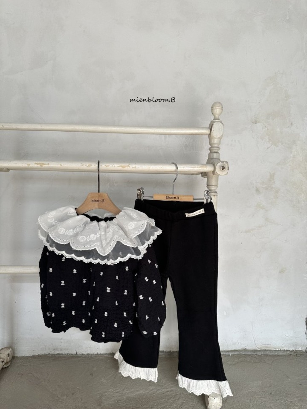 Bloom.b33｜(0m-7y) 蕾絲花邊喇叭褲
