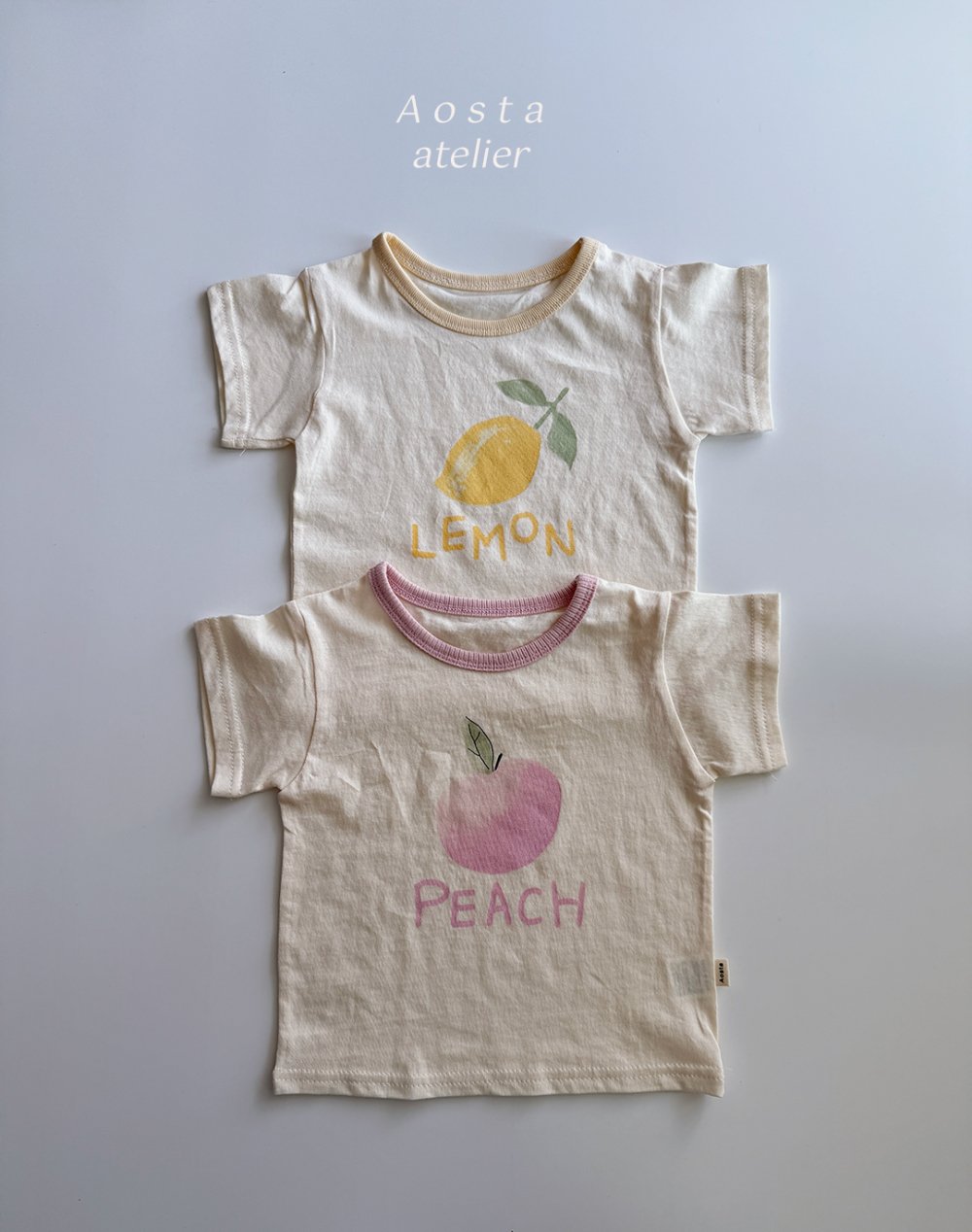 AOSTA28｜(6m-5y) 2款檸檬桃子上衣