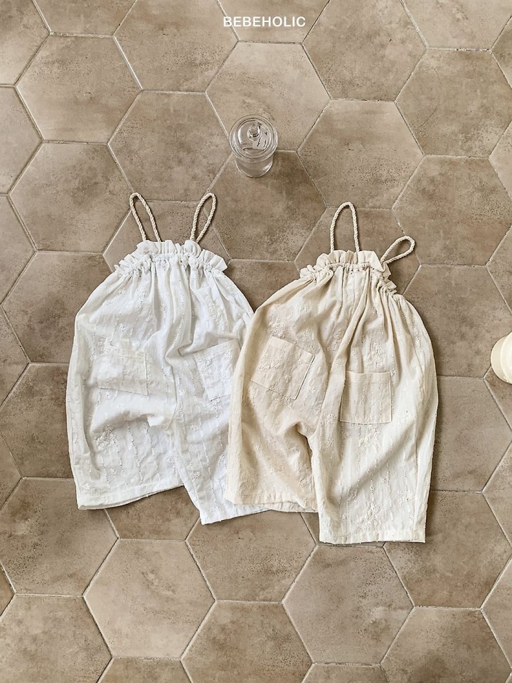 Bebe holic16｜(3m-18m) 氣質細肩吊帶褲