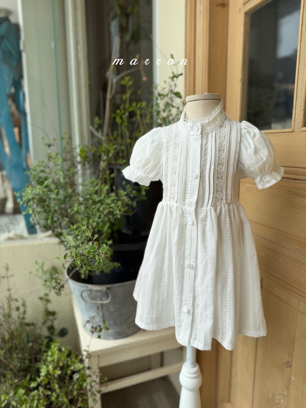 Marron03｜(3m-18m 1y-6y) 公主泡泡袖套裝