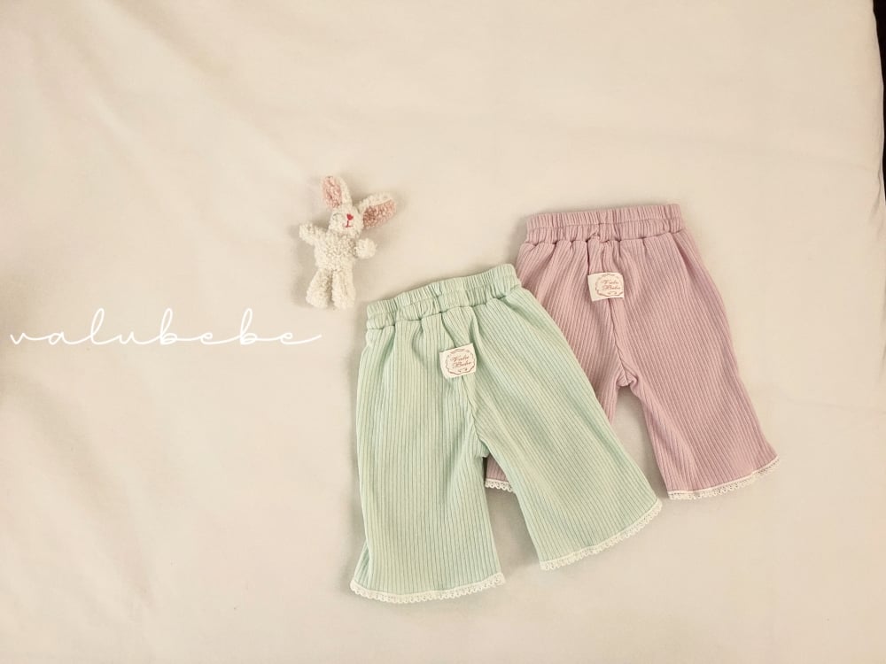 Valubebe 08｜(65-90cm) 蕾絲邊喇叭褲