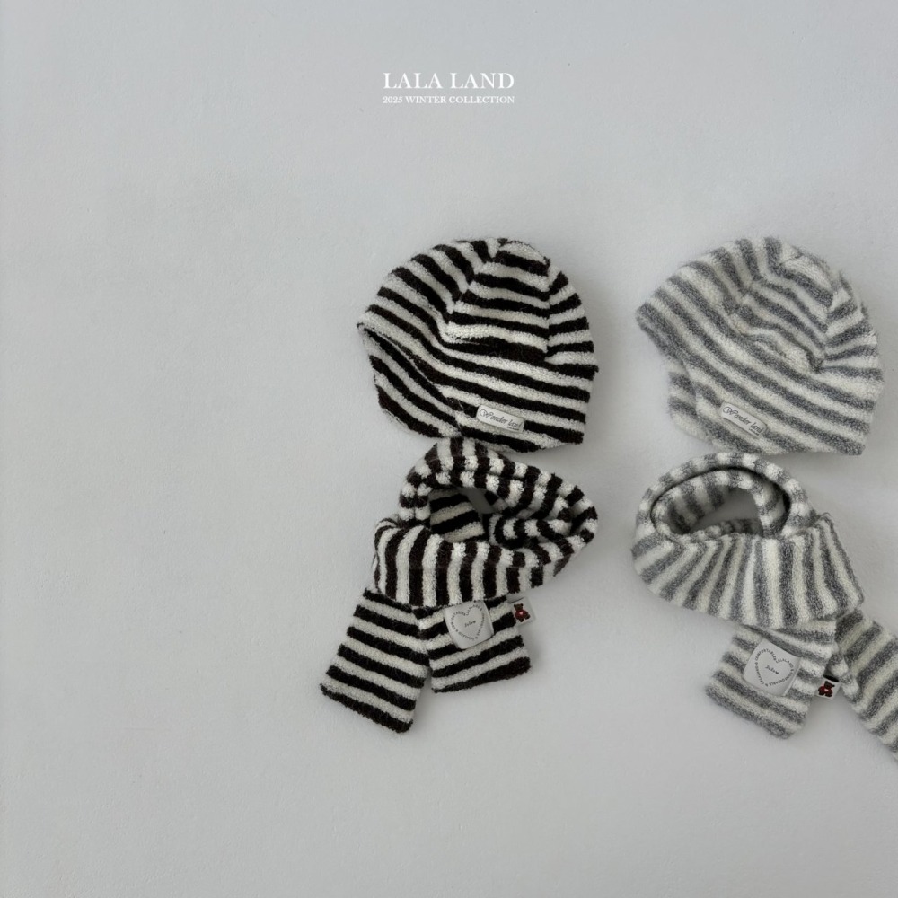lala land48｜(free) 2色條紋保暖毛帽