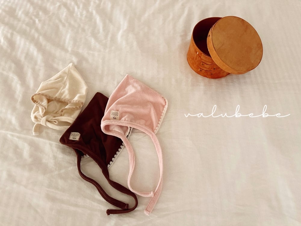 Valubebe37｜(65-80) 滾邊精靈綁帶帽