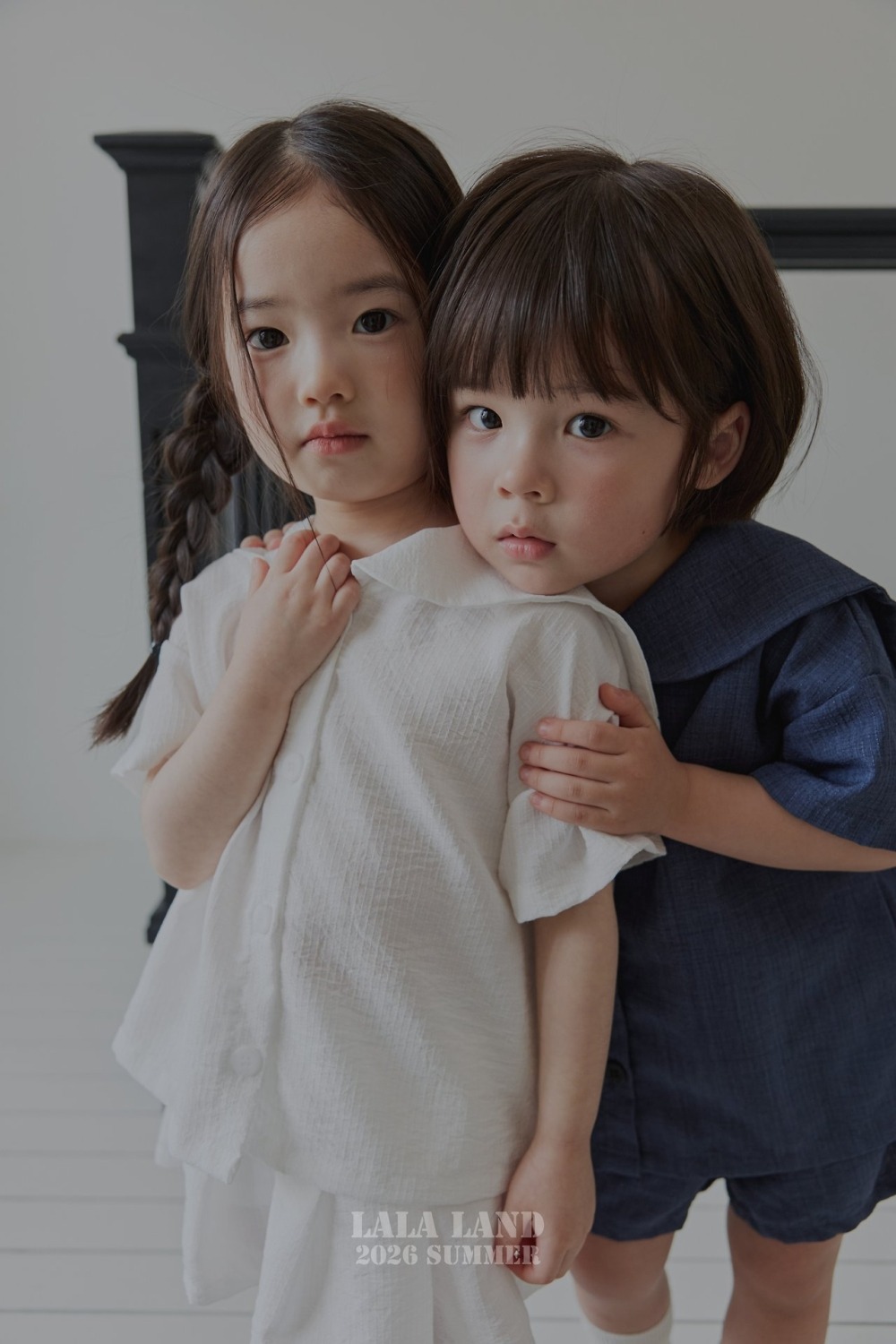 lala land46｜(75-120cm) 2色簡約翻領襯衫