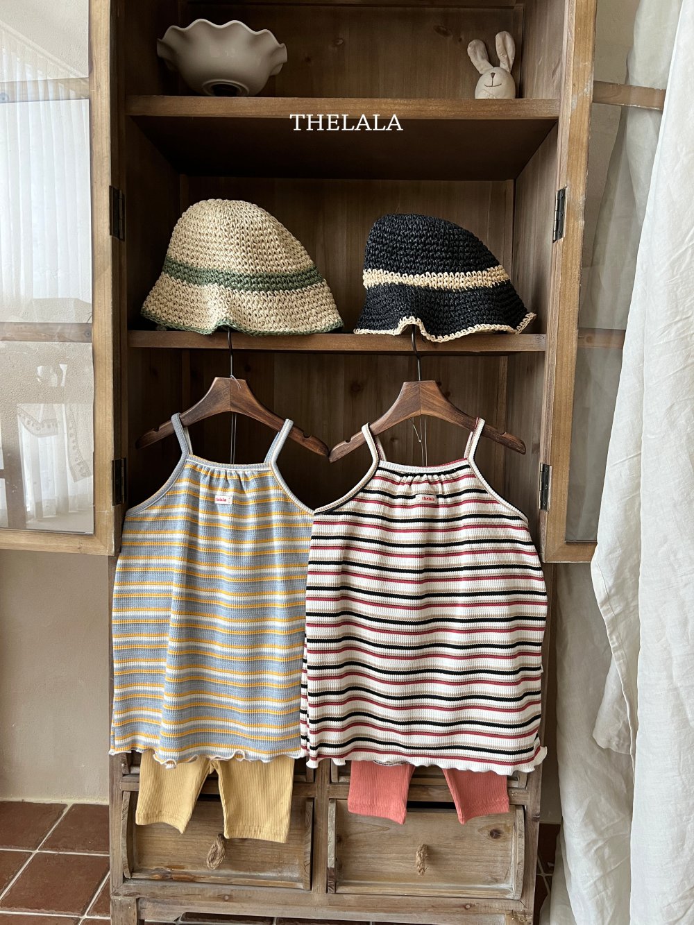 thelala36｜ (70-115) 條紋細肩洋裝