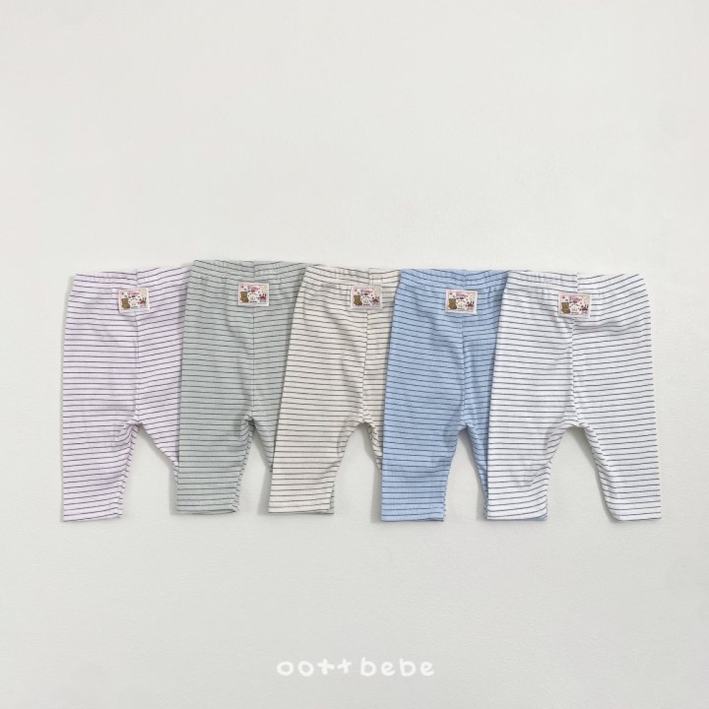 Oottbebe05｜(1y-7y)  條紋打底褲