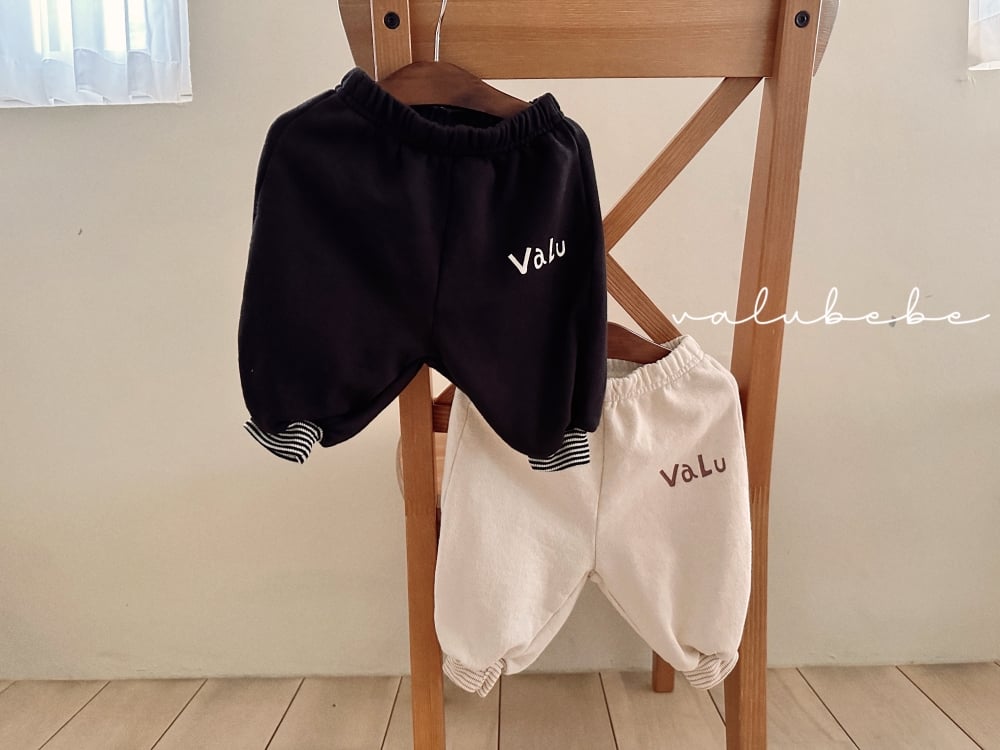 Valubebe09｜(65-90) Valu英字縮口褲