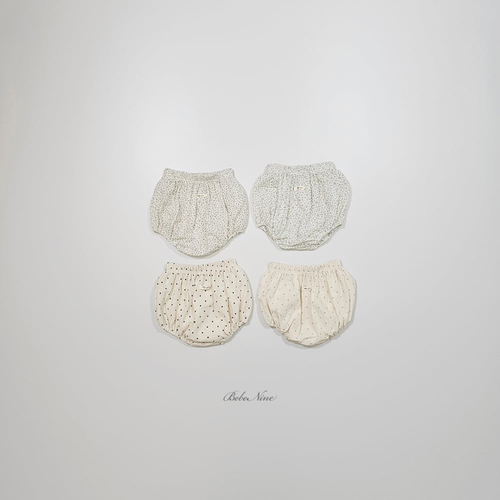 bebe nine10  (6m-24m) 4色可愛小碎花包屁褲