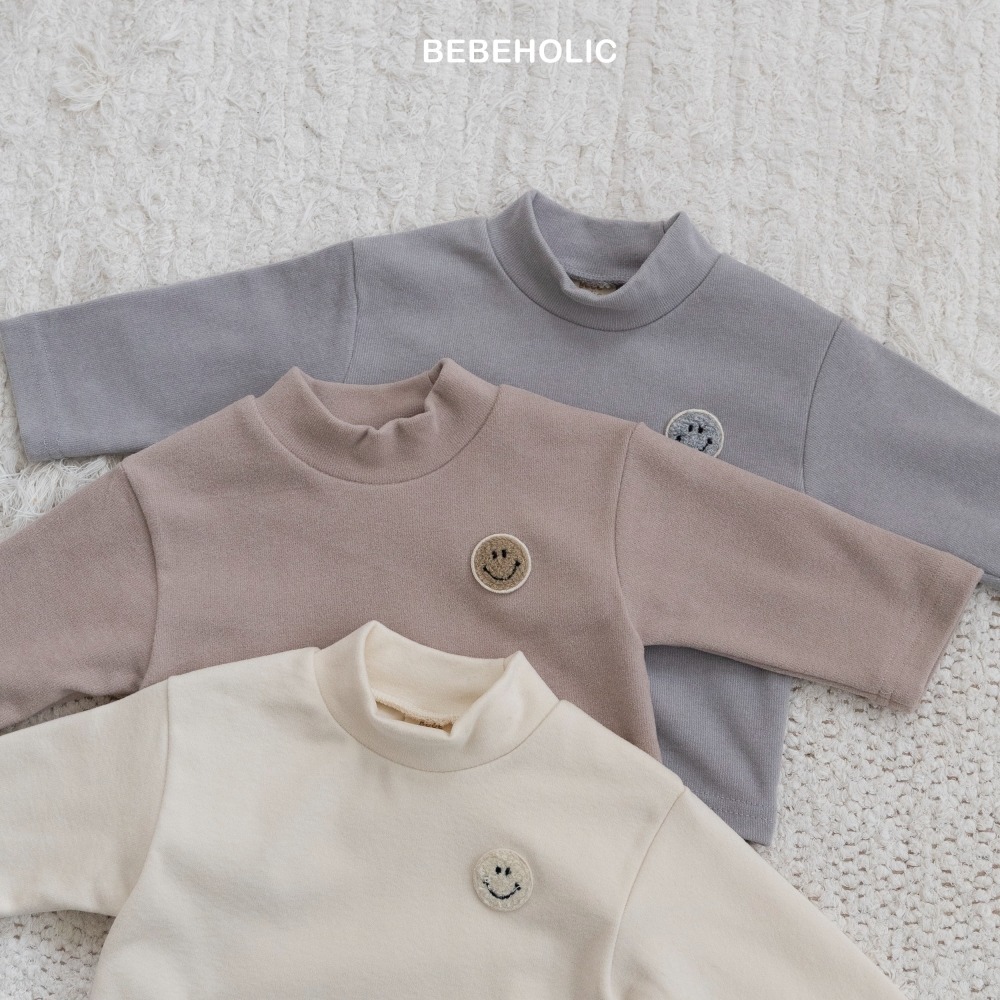 Bebe holic41｜(3m-18m) 微笑中領素面上衣