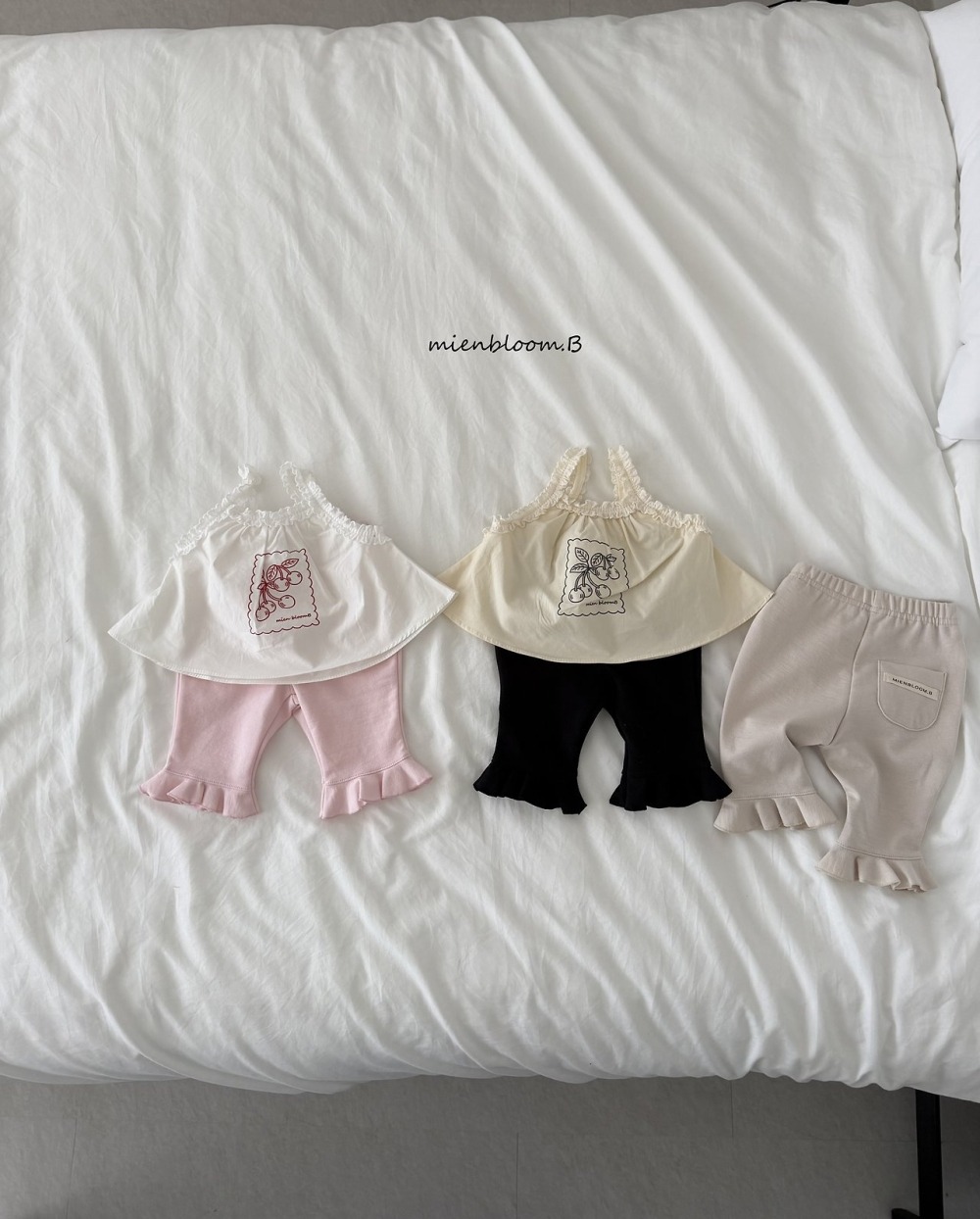 Bloom.b28｜(55cm-118cm) 荷葉百褶邊褲