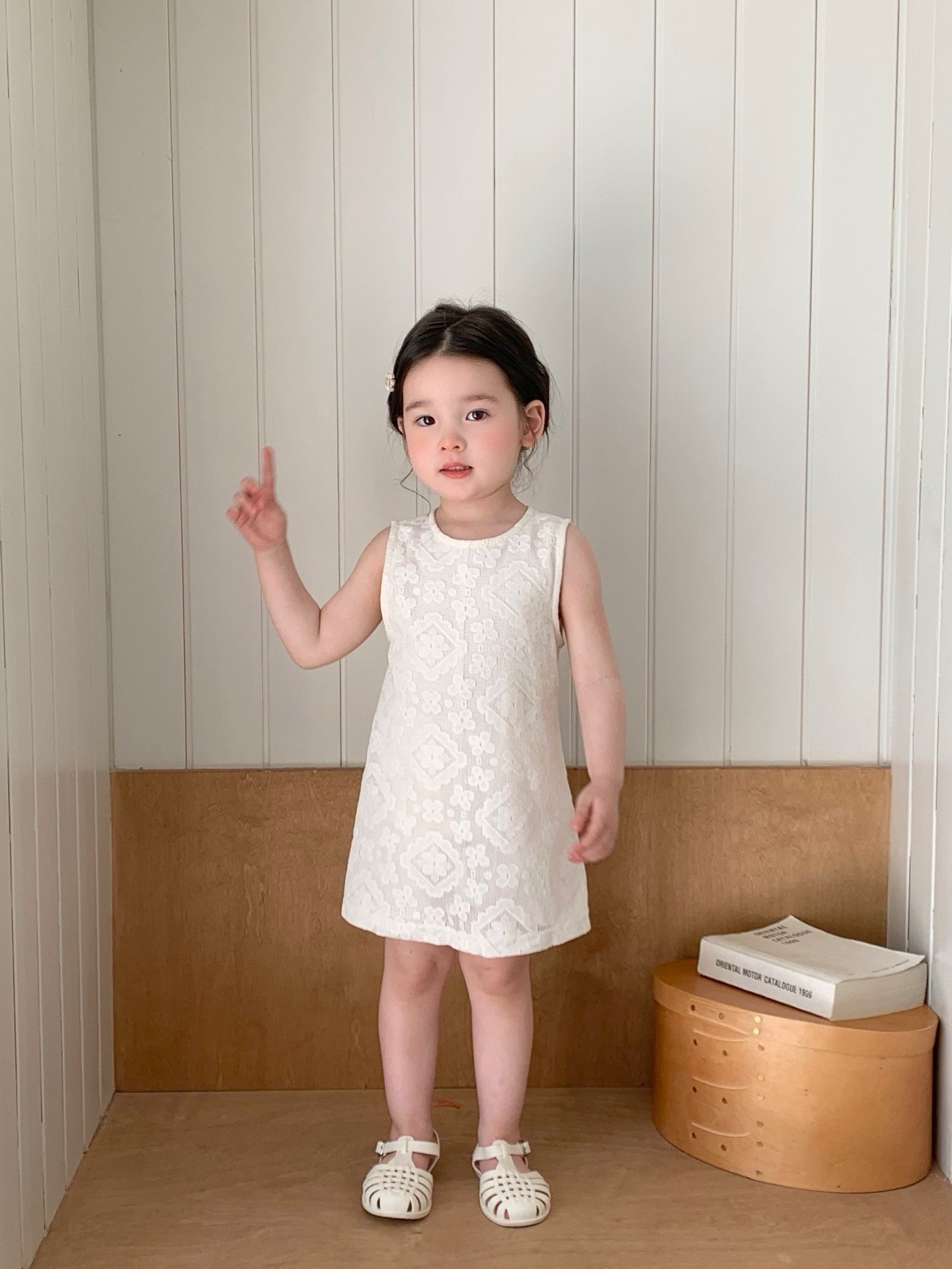 JE46｜(80-120cm) 蕾絲花連身褲