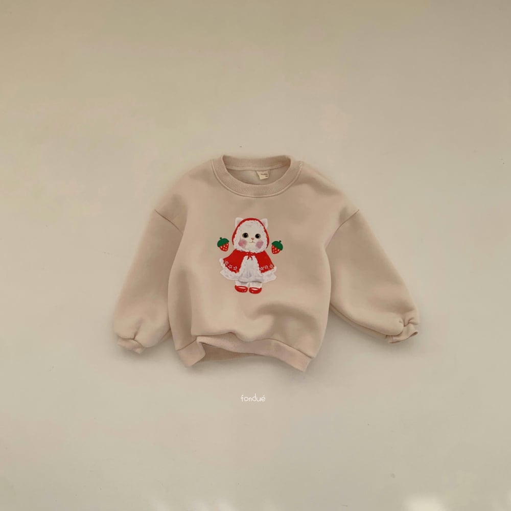 Fondue 12｜(75cm-120cm)  圍巾貓休閒上衣