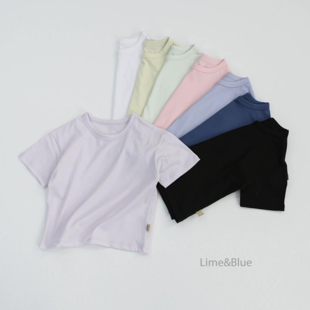 LIME&BLUE30｜(55-118cm MOM-DAD)  透氣素色親子套裝