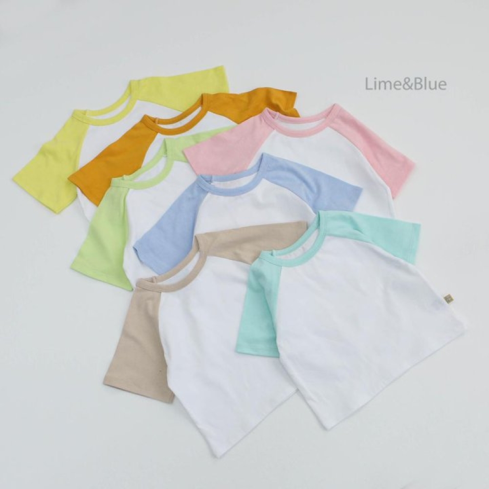 LIME&BLUE15｜(80-118cm)  糖果拼色運動服