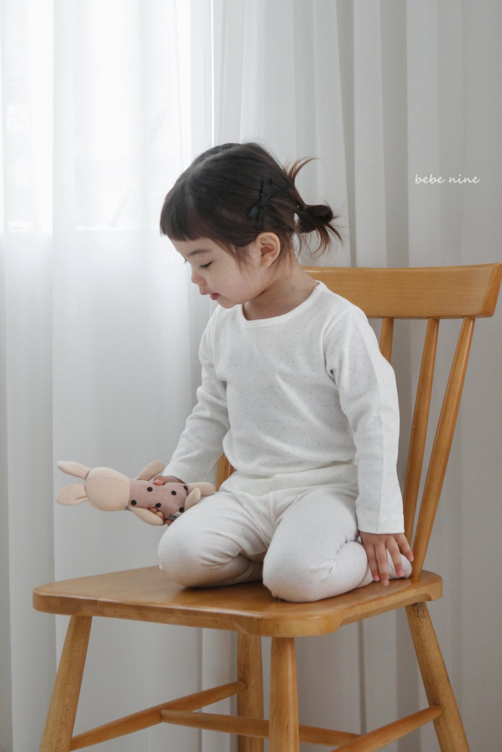 bebe nine13  (65-115) 2色棉質家居服套裝