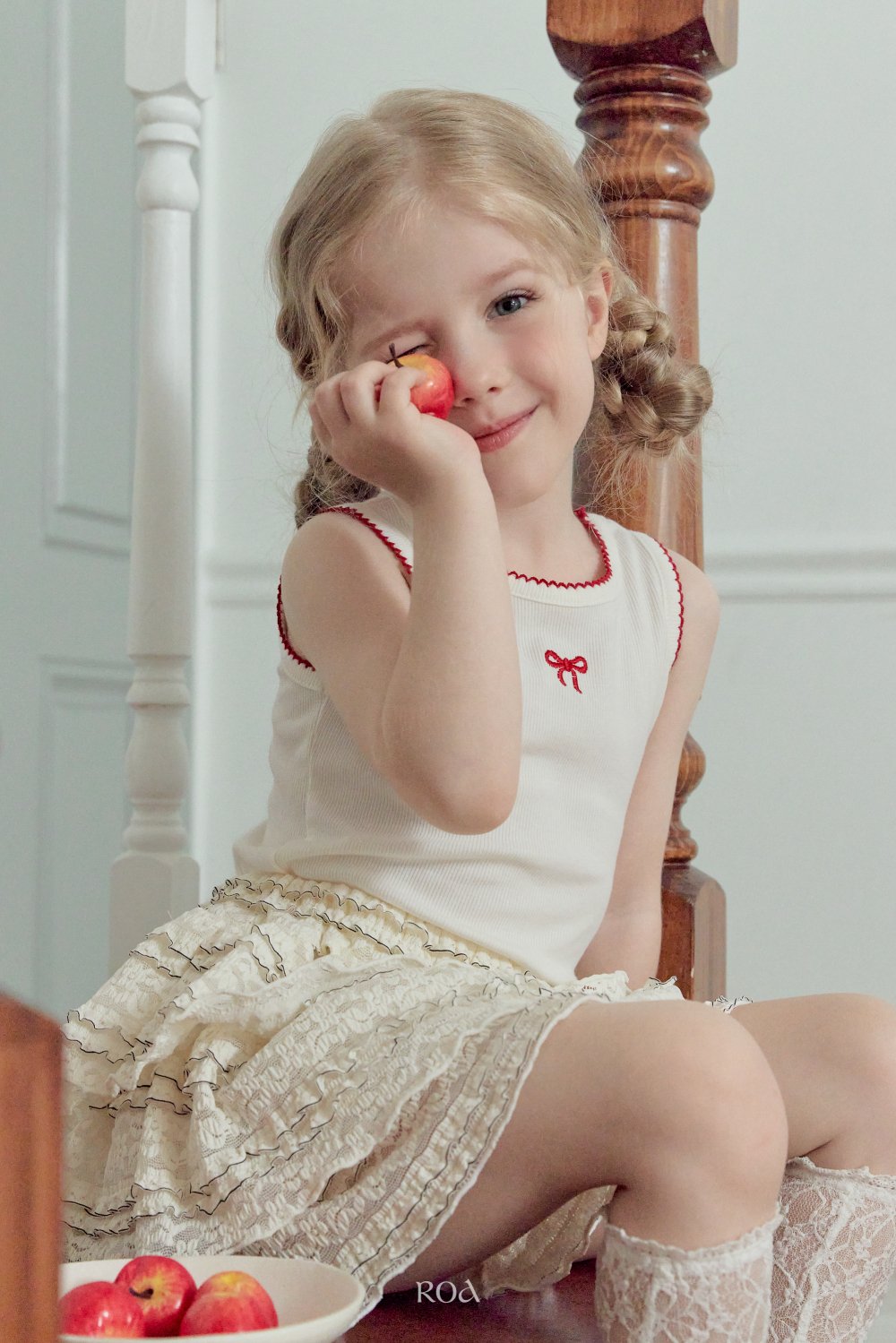 ROA24｜(6m-18m) 3色蝴蝶結刺繡背心