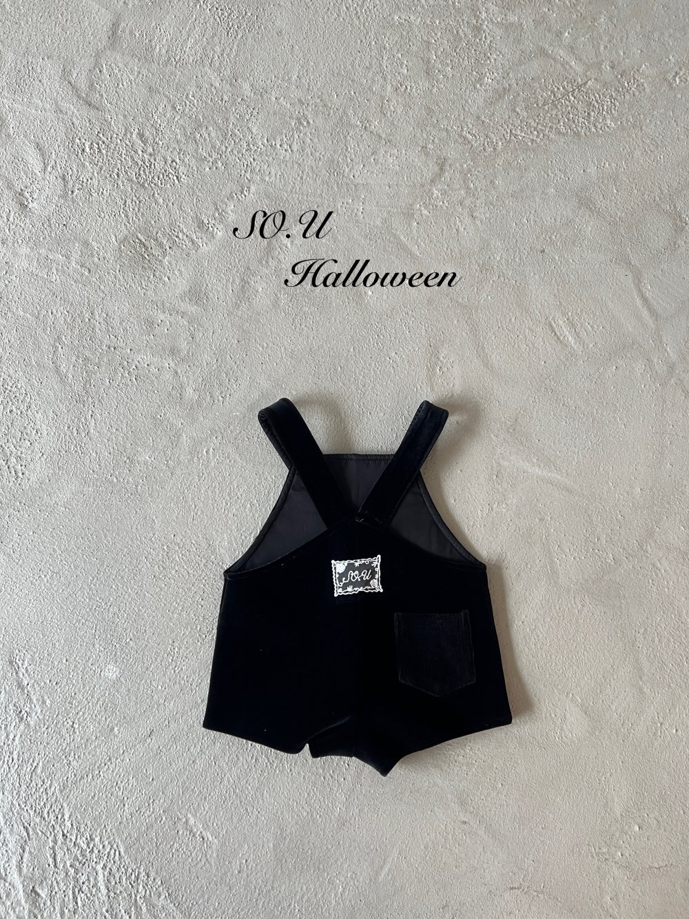 SO.U22｜(12m-M)  口袋蕾絲吊帶褲