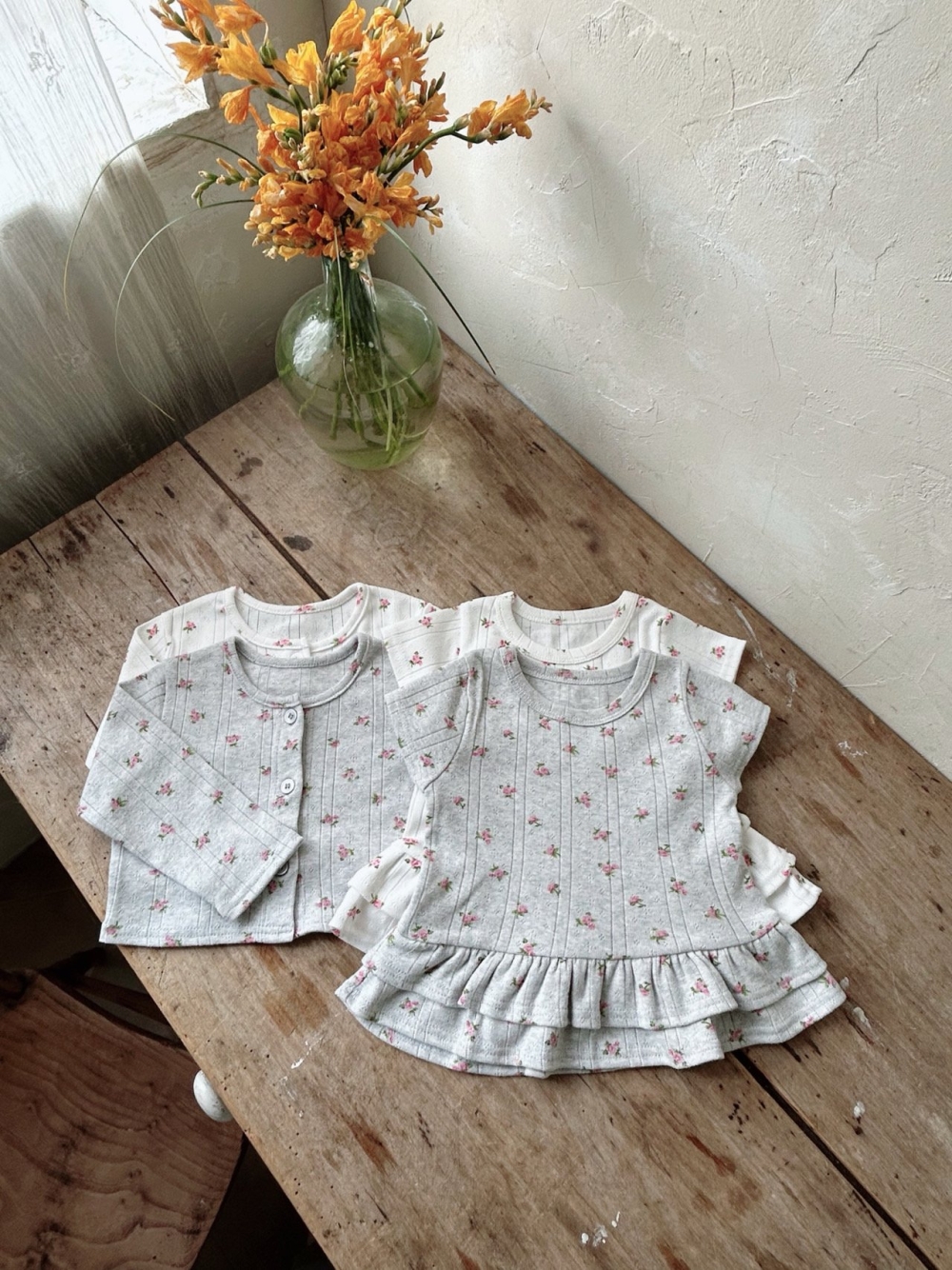 Azalea15｜(85-118cm) 小花朵開衫裝