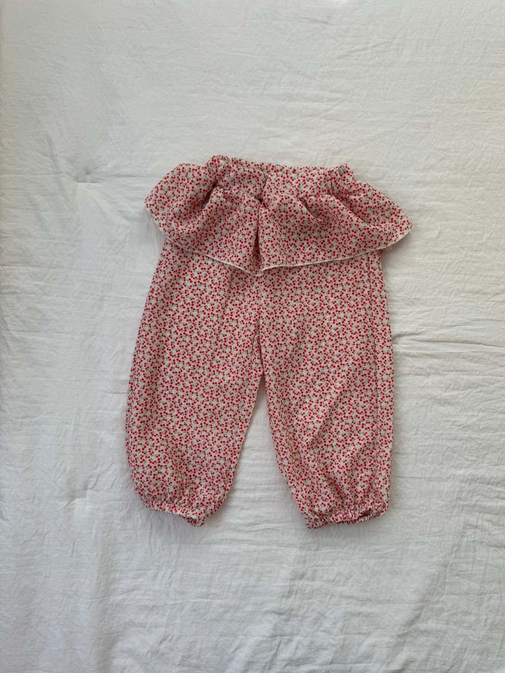 LePetitmot06｜(80-125cm) 櫻桃裙擺長褲