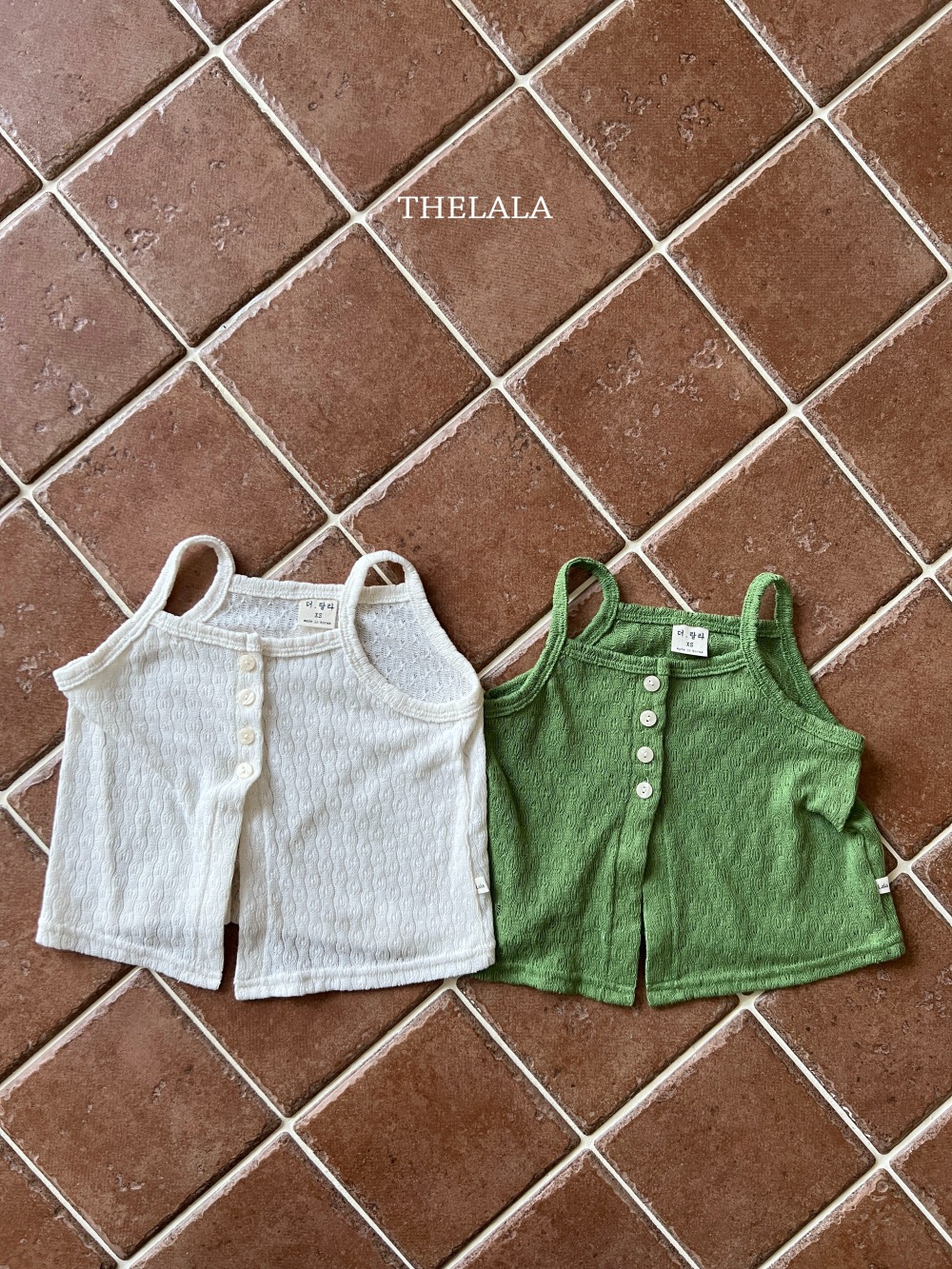 thelala28｜ (70-115) 透氣排釦細肩背心