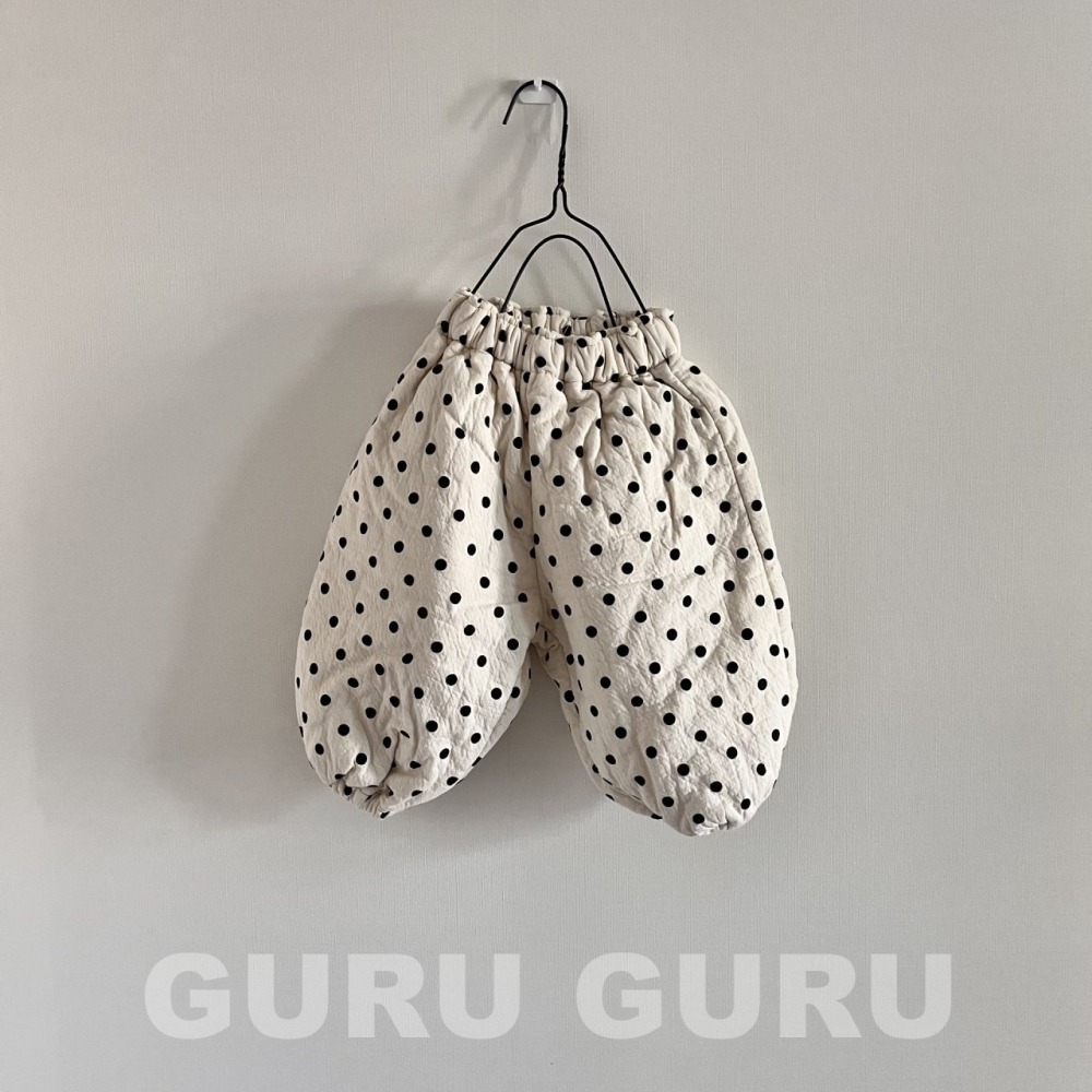 GURU GURU21｜(6m-24m) 3色波點縮口褲