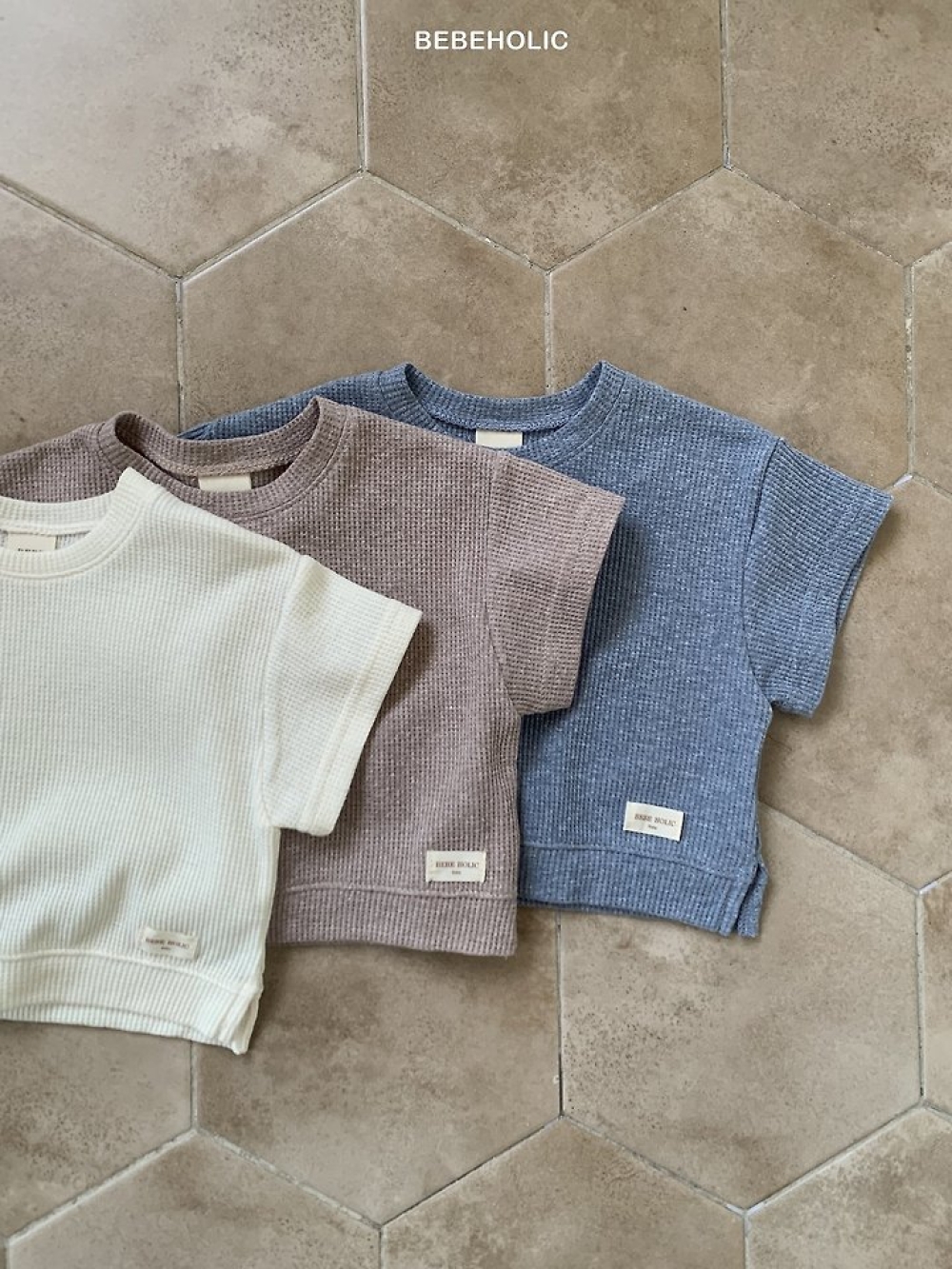 Bebe holic46｜(3m-18m) 素色小標上衣