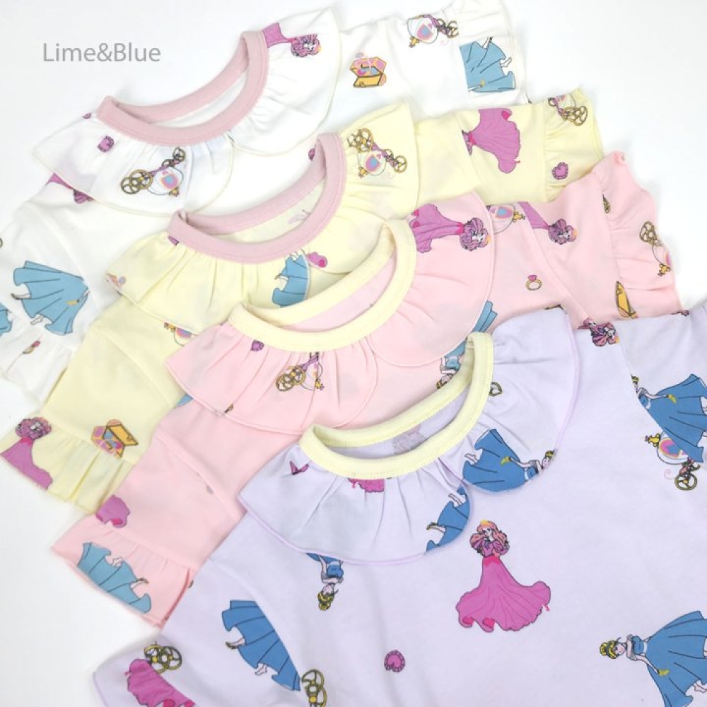 LIME&BLUE36｜(80-118cm MOM)  公主荷葉邊親子套裝