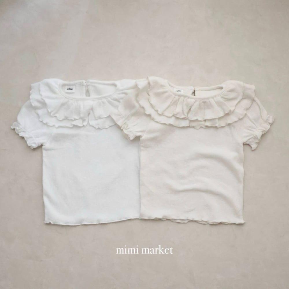 mimi market14 (75-90cm)  荷葉邊雙領上衣