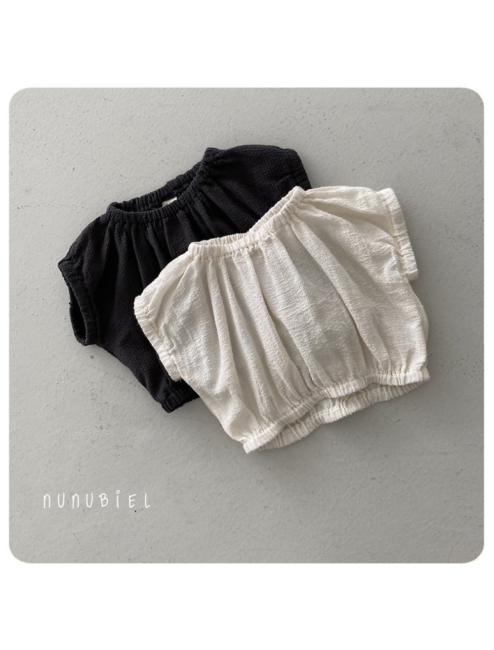 NUNU BIEL05｜(65-115cm) 鬆緊素色上衣