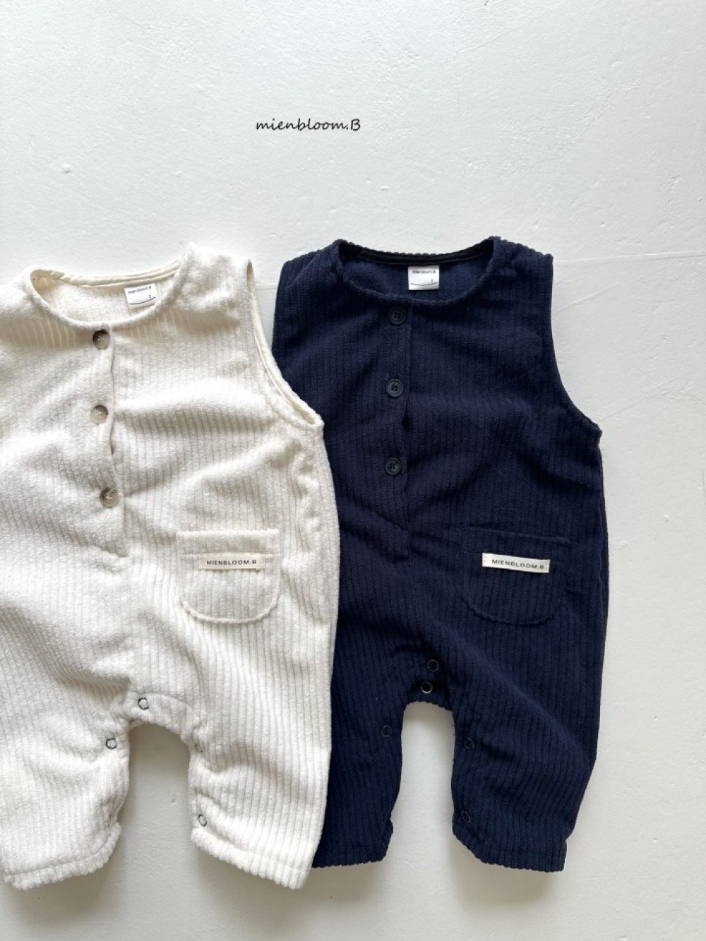 Bloom.b08｜(0m-24m) 燈芯絨刷毛連身褲