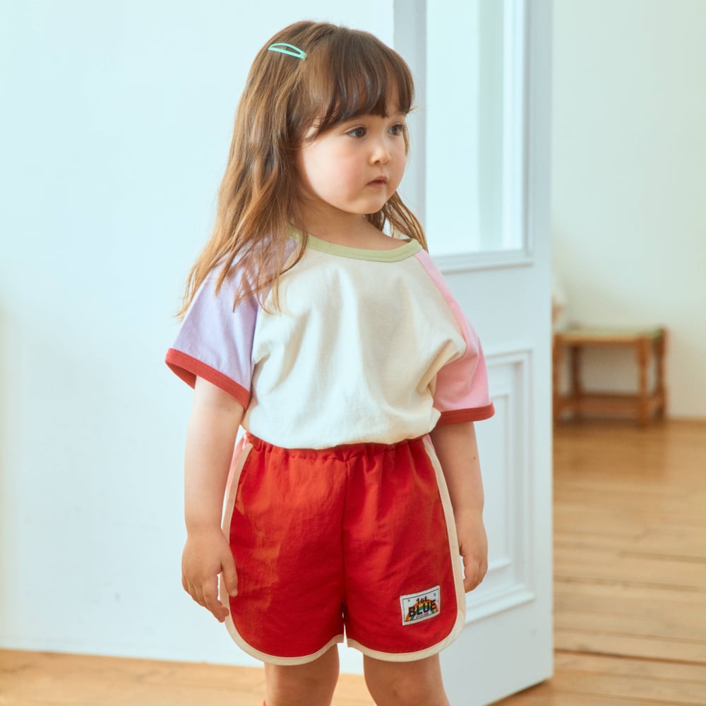 1st blue13｜(~93-118cm) 撞色短褲