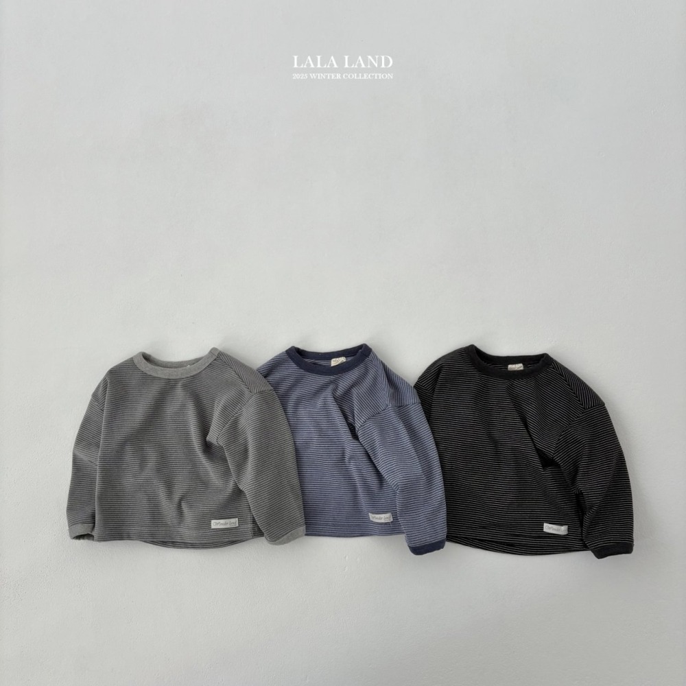 lala land71｜(75cm-120cm) 3色簡約條紋上衣