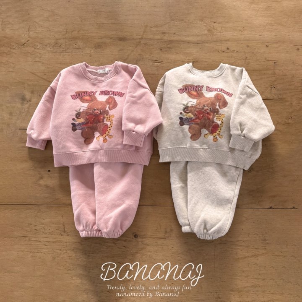 BANANAJ43｜(83-127cm)  小兔熊休閒套裝