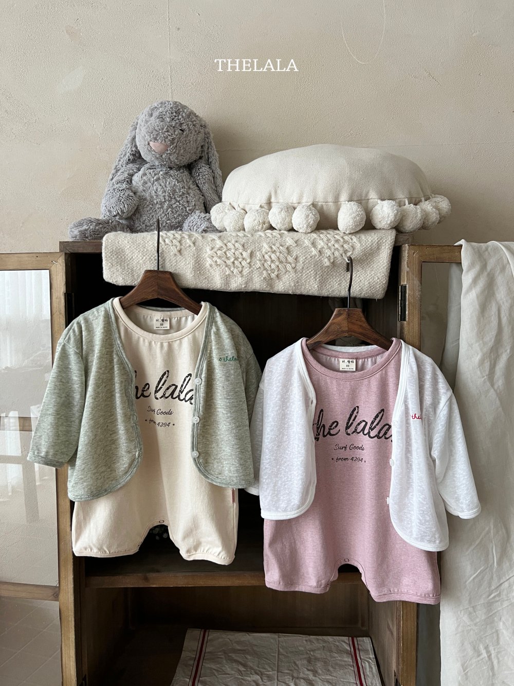 thelala42｜ (0m-18m) logo印花連身包屁衣