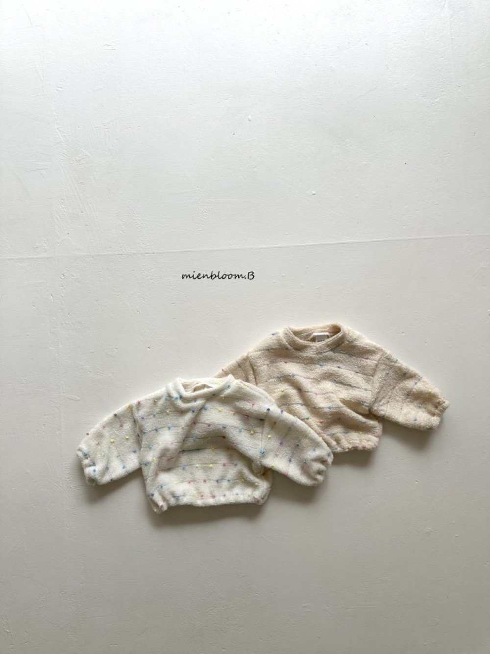 Bloom.b40｜(0m-24m/85cm-125cm) 繽紛波點刷毛上衣