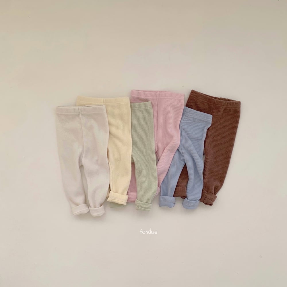 Fondue 22｜(65cm-75cm)  6色素色條紋內搭褲+帽子