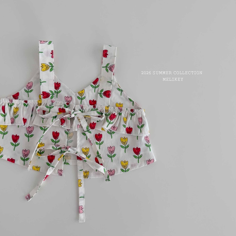 Melikey06｜(75-125cm) 印花綁帶背心
