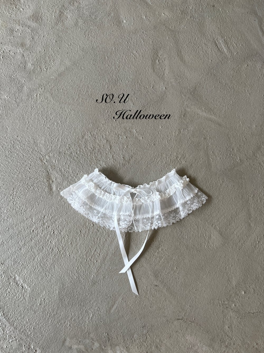 SO.U19｜(Free)  蕾絲花配件腰小裙