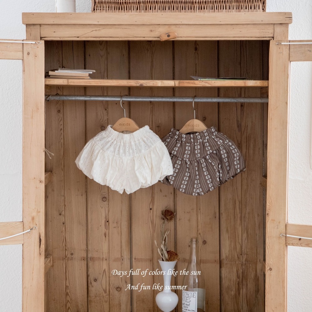 M-KIDS17｜(65-115cm) 印花泡泡短褲