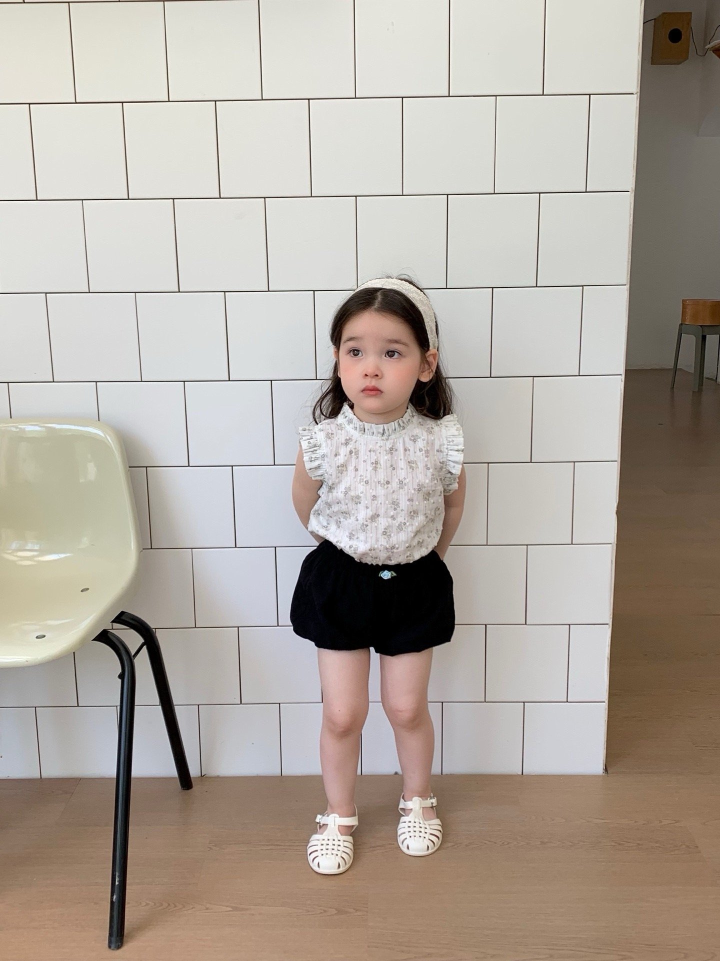 JE34｜(73-100cm) 碎花背心套裝