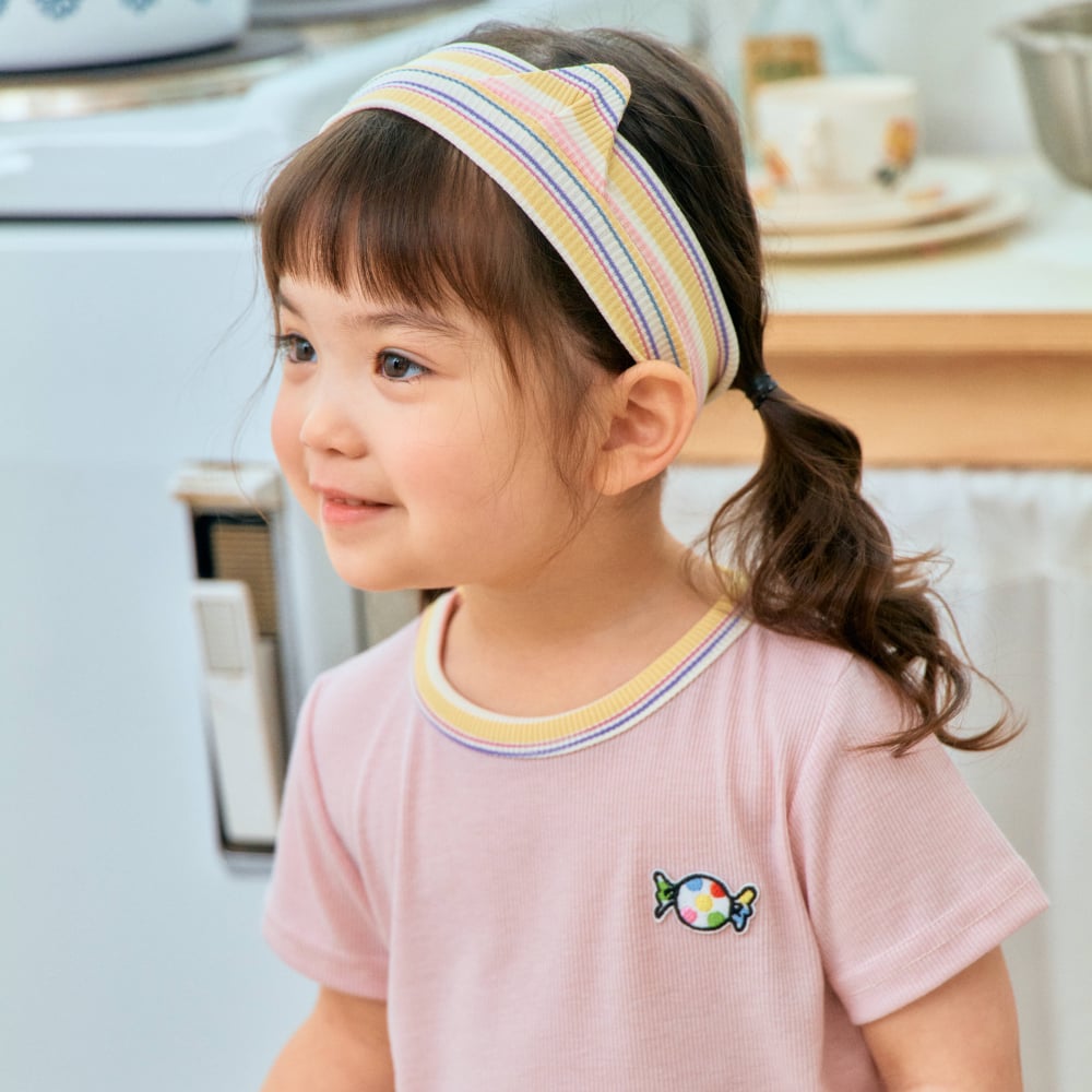 1st blue18｜(~93-118cm) 條紋貓耳髮帶