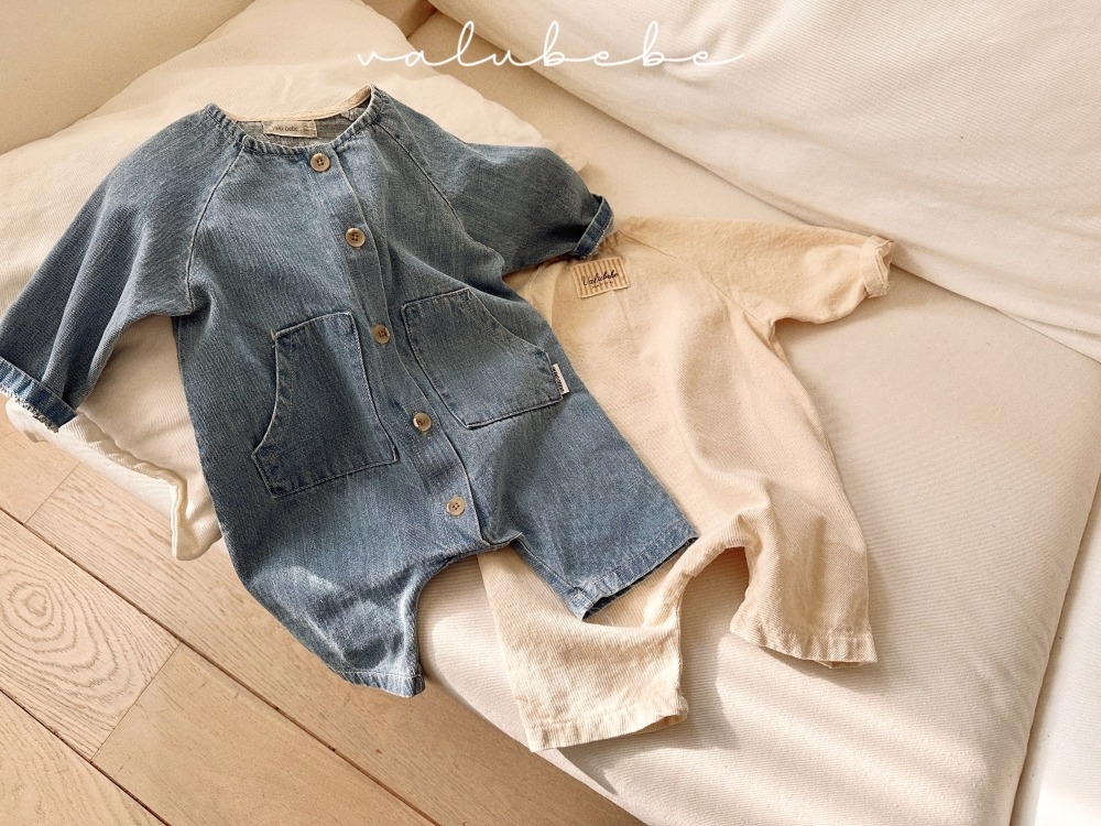 Valubebe50｜(65-80) 牛仔棉連身衣