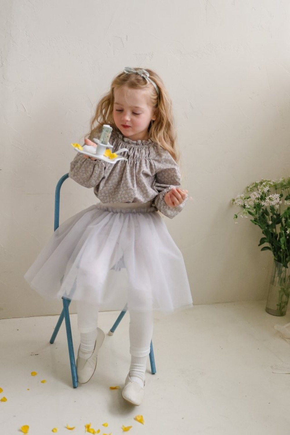 FLO23｜(75-140) 3色薄紗內搭褲裙