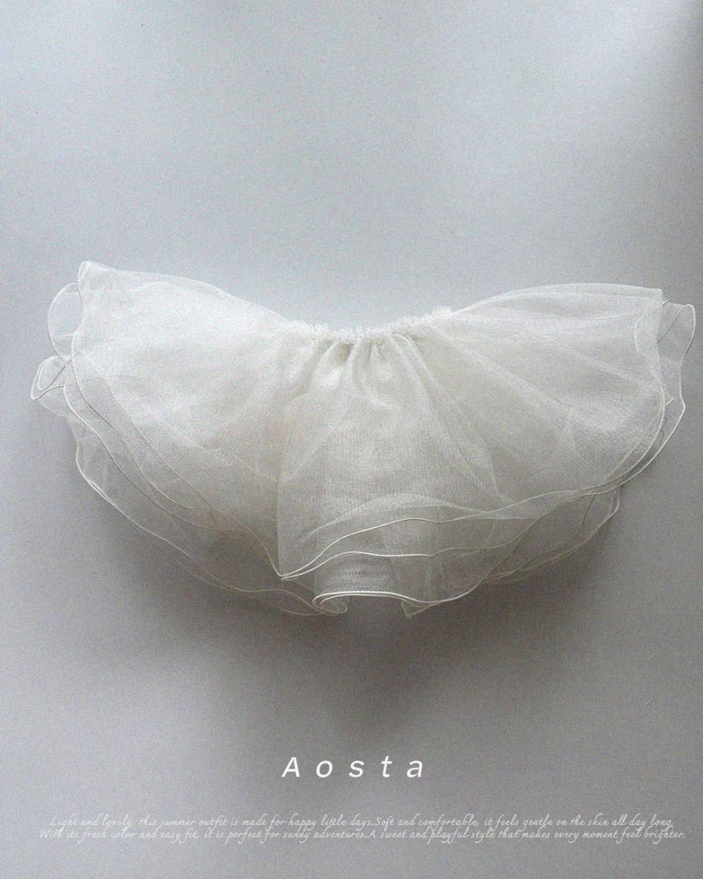 AOSTA63｜(Free) 蕾絲蛋糕襯網裙