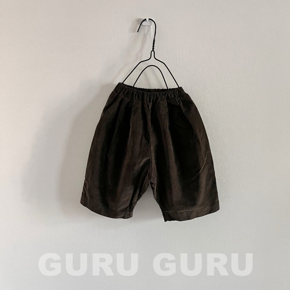 GURU GURU20｜(6m-24m) 2色素面口袋直筒長褲