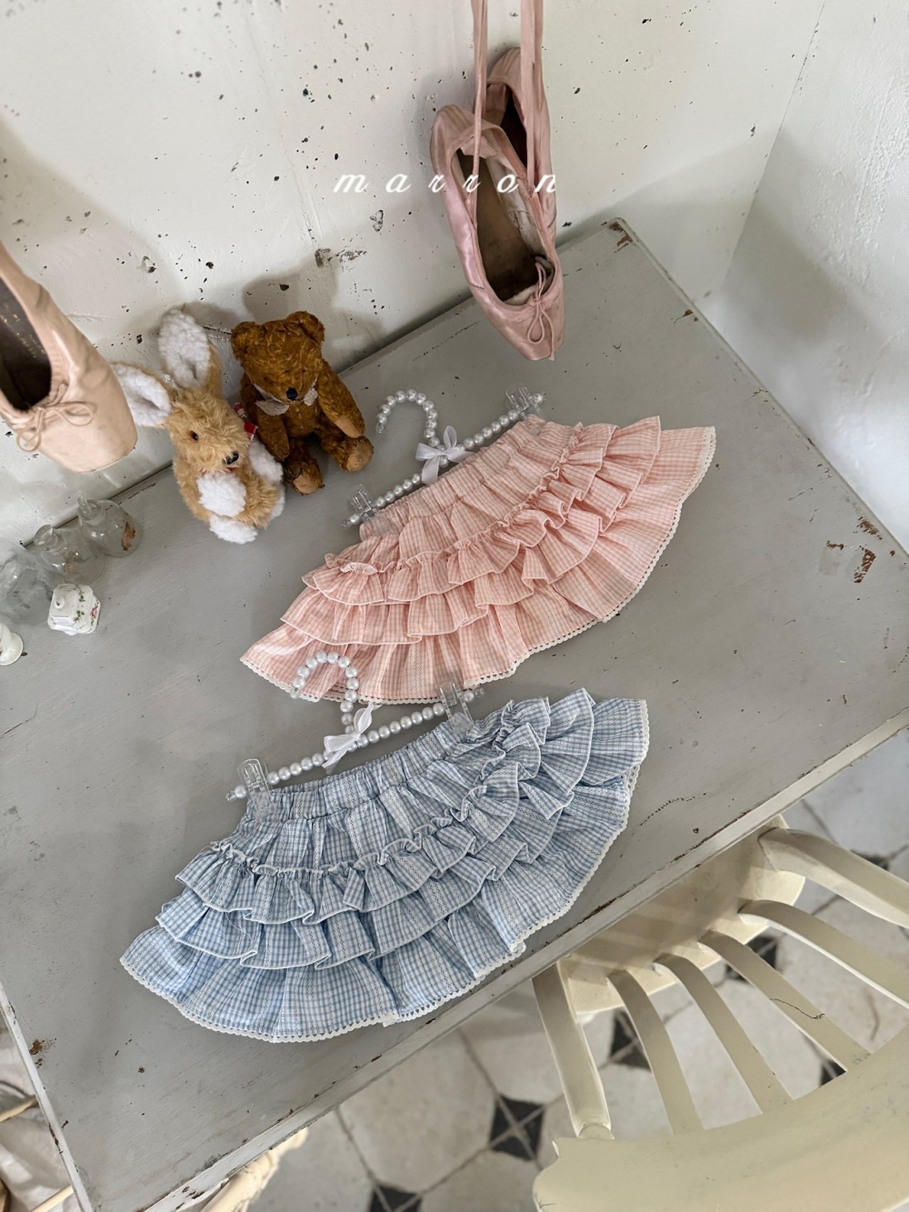 Marron20｜(1y-6y) 木耳花邊蛋糕裙